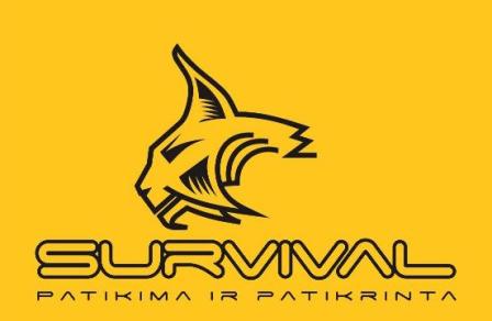 survival logo oranzinis suspaustas web'ui